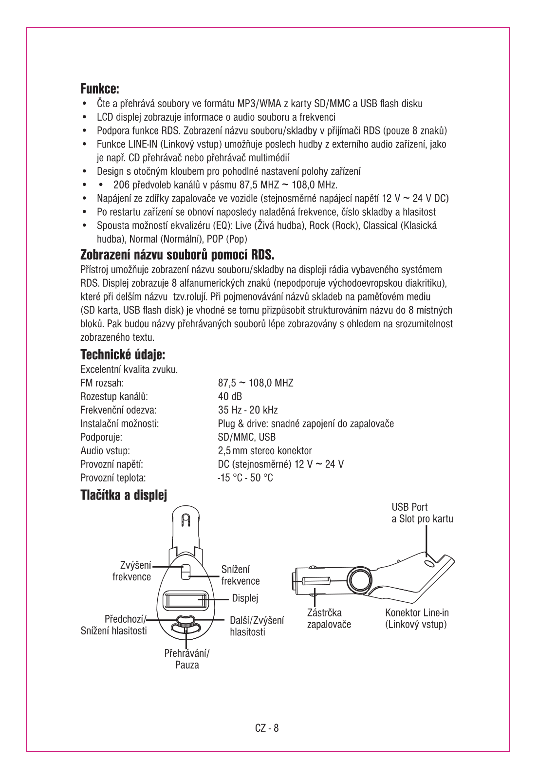 Sencor SWM 151 User Manual