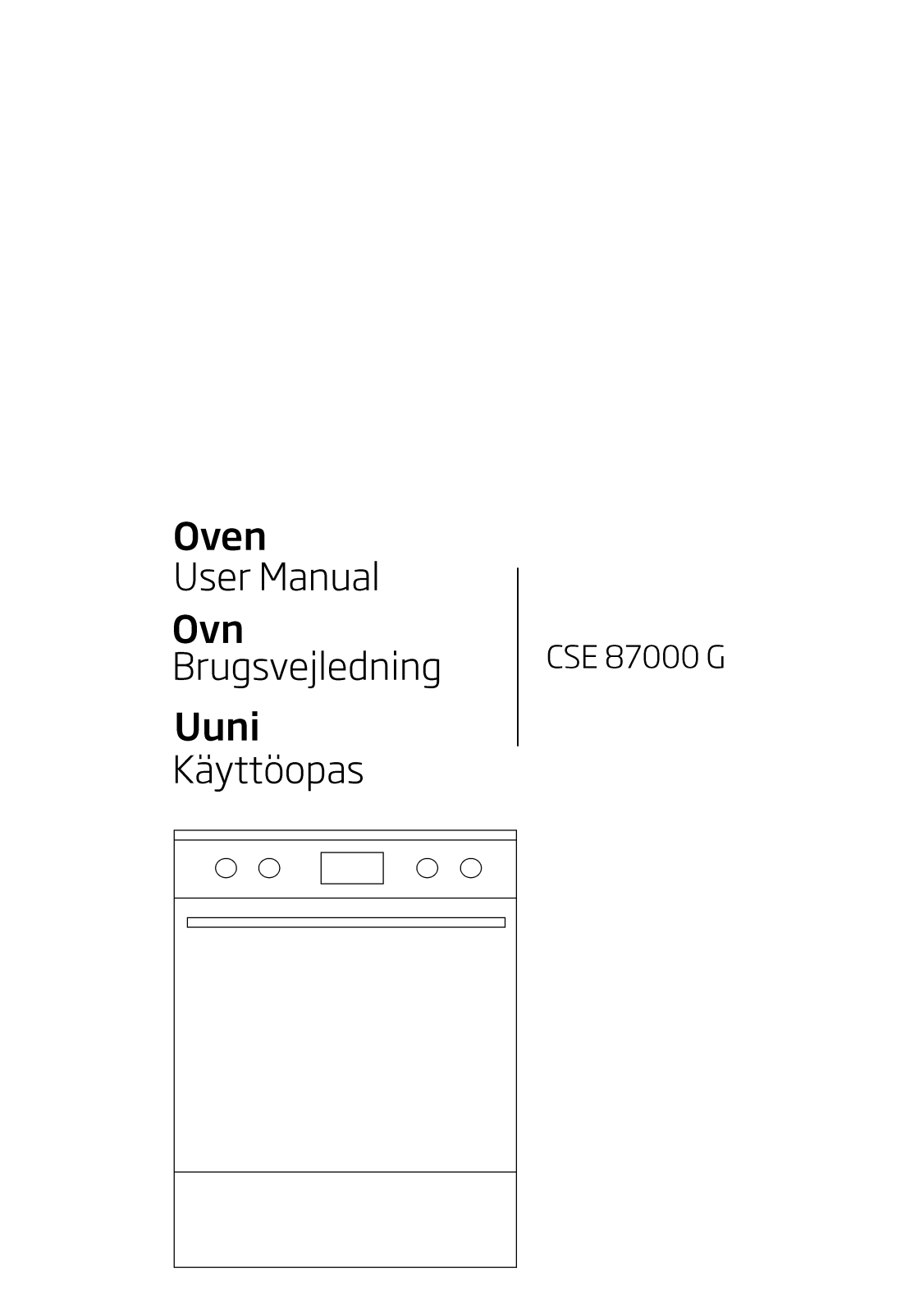 Beko CSE87000G User manual