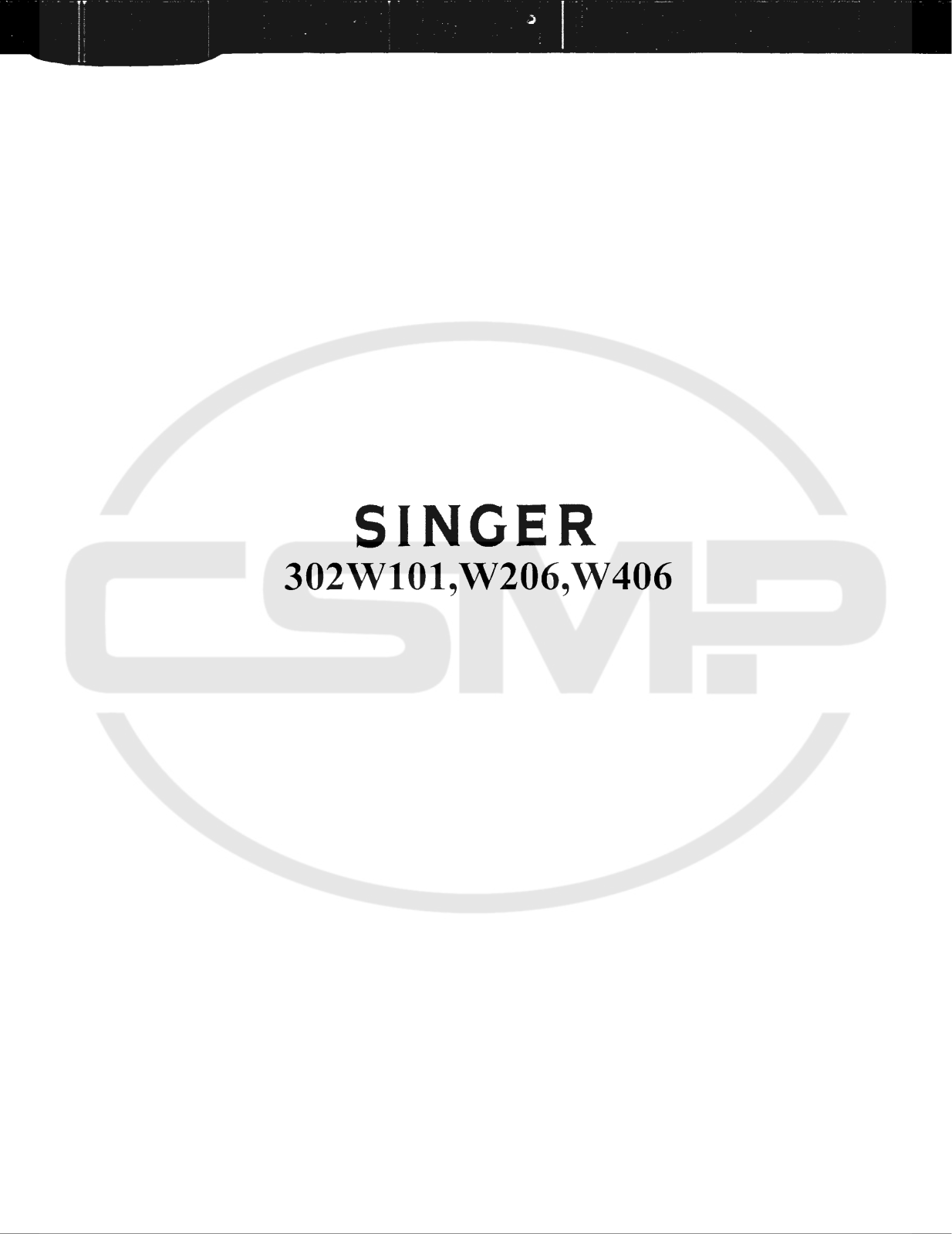 Singer 302W206 Parts Book