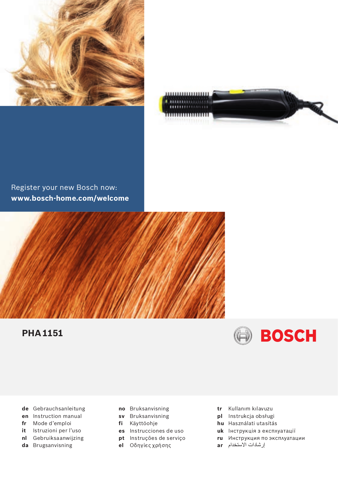 Bosch PHA1151 User Manual