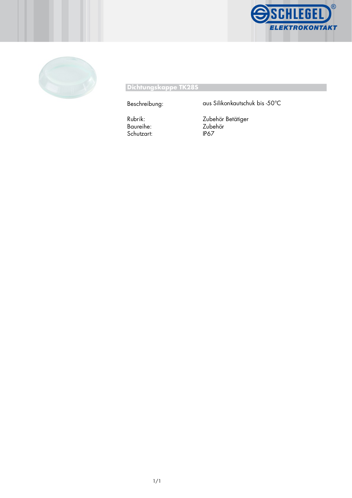 SCHLEGEL TK28S Datasheet - ManualMachine.com