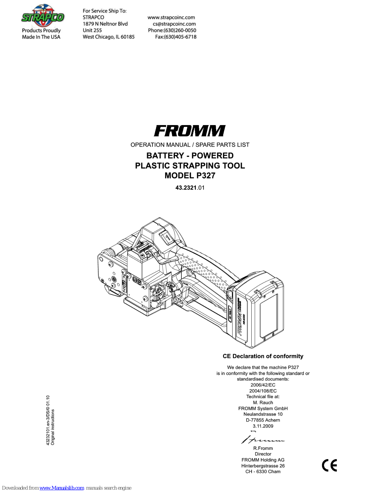 Fromm P327 Operation Manual & Spare Parts List