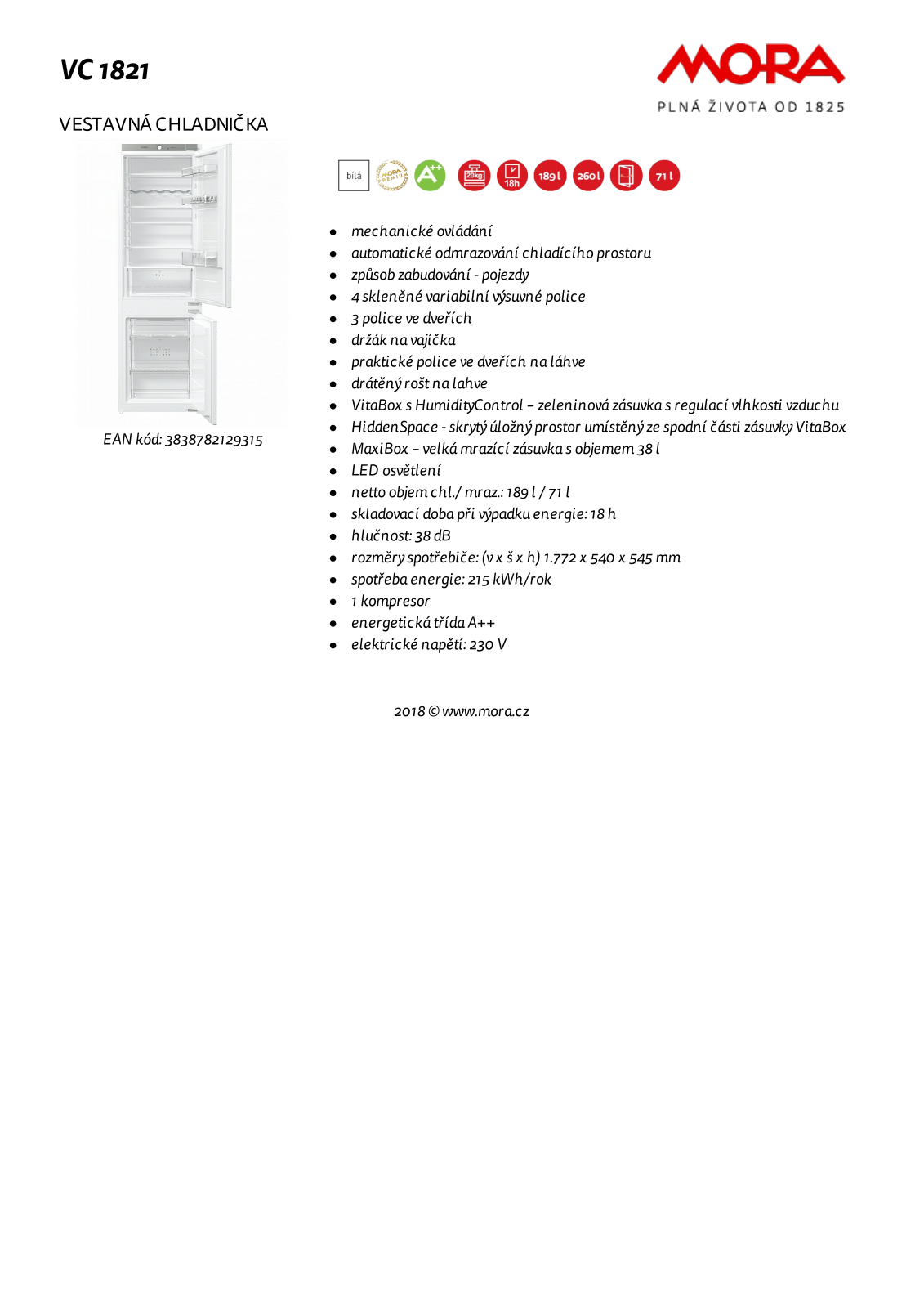 Mora VC 1821 User Manual