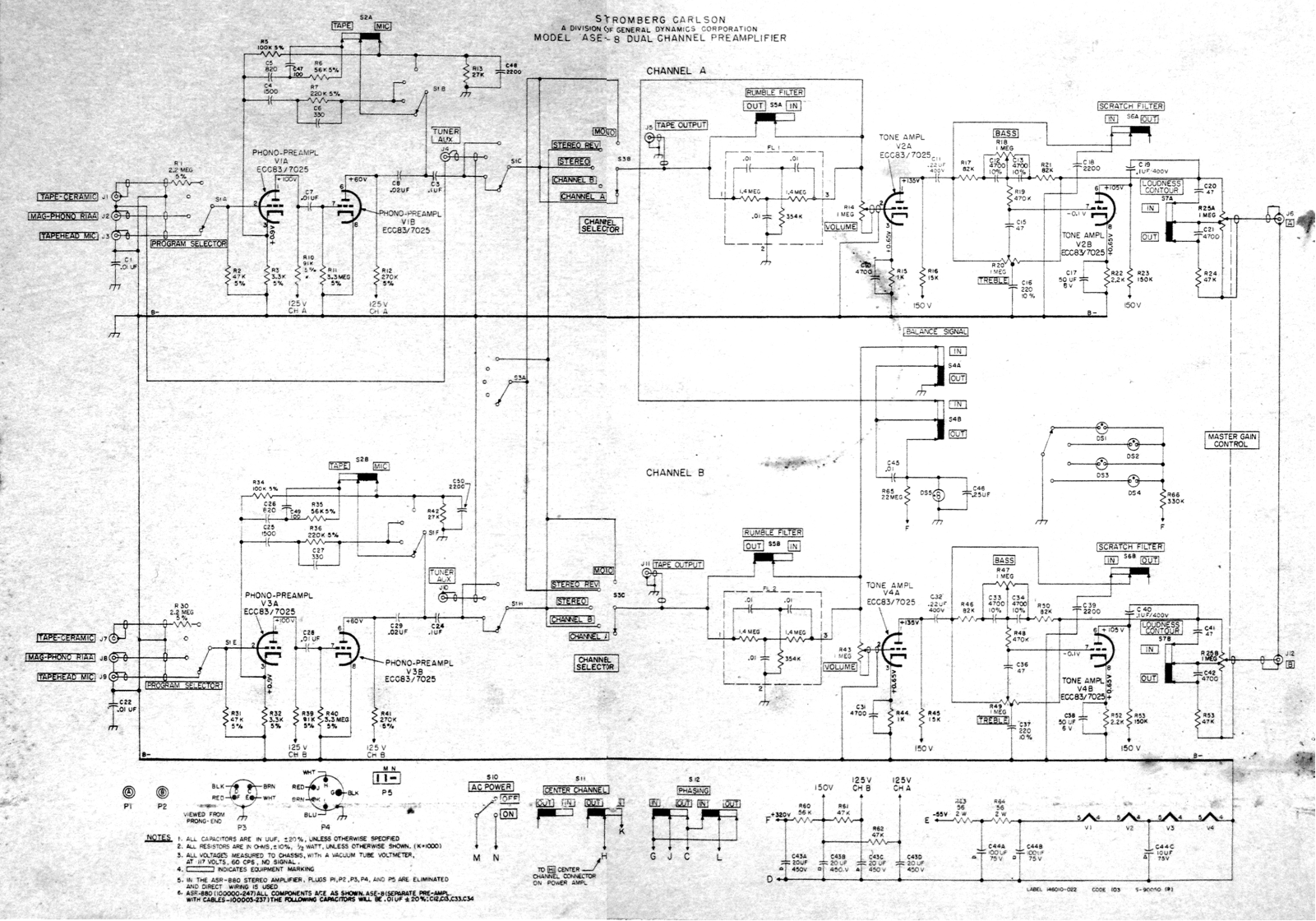 Stromberg Carlson ase8 schematic