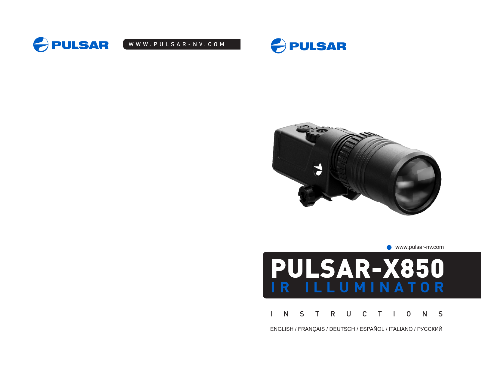 Pulsar X850 User Manual