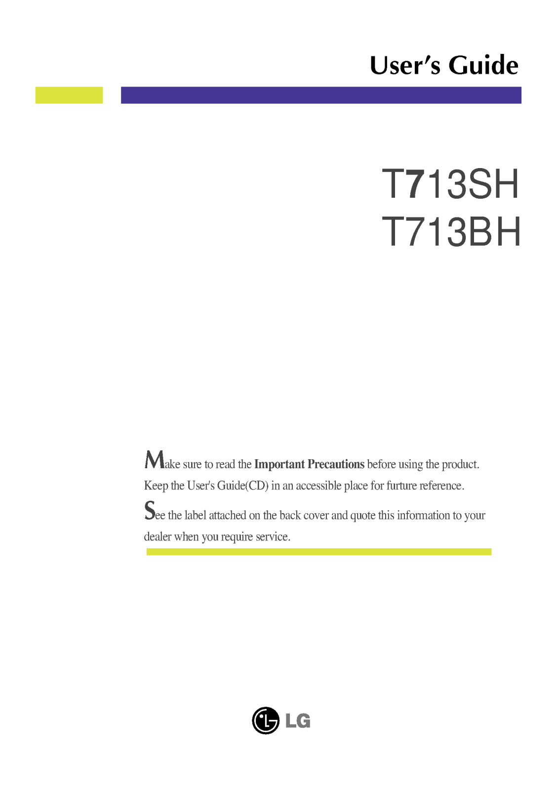 LG T713SH-GN User Manual