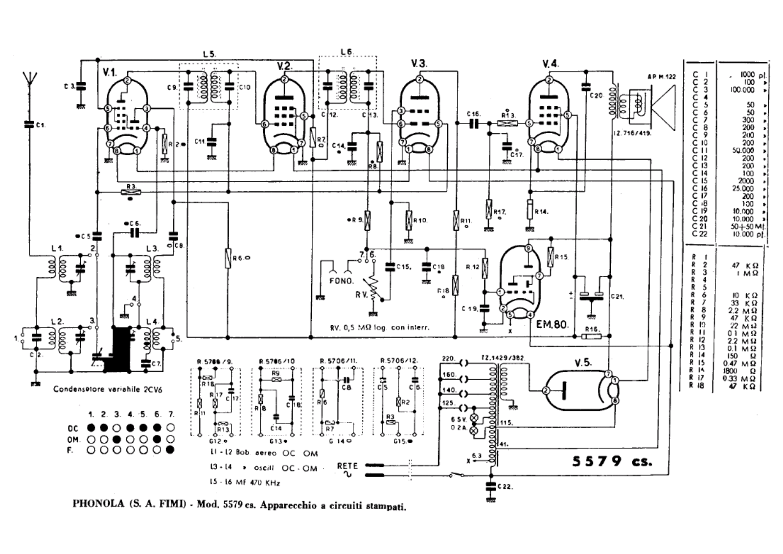 Phonola 5579cs schematic - ManualMachine.com