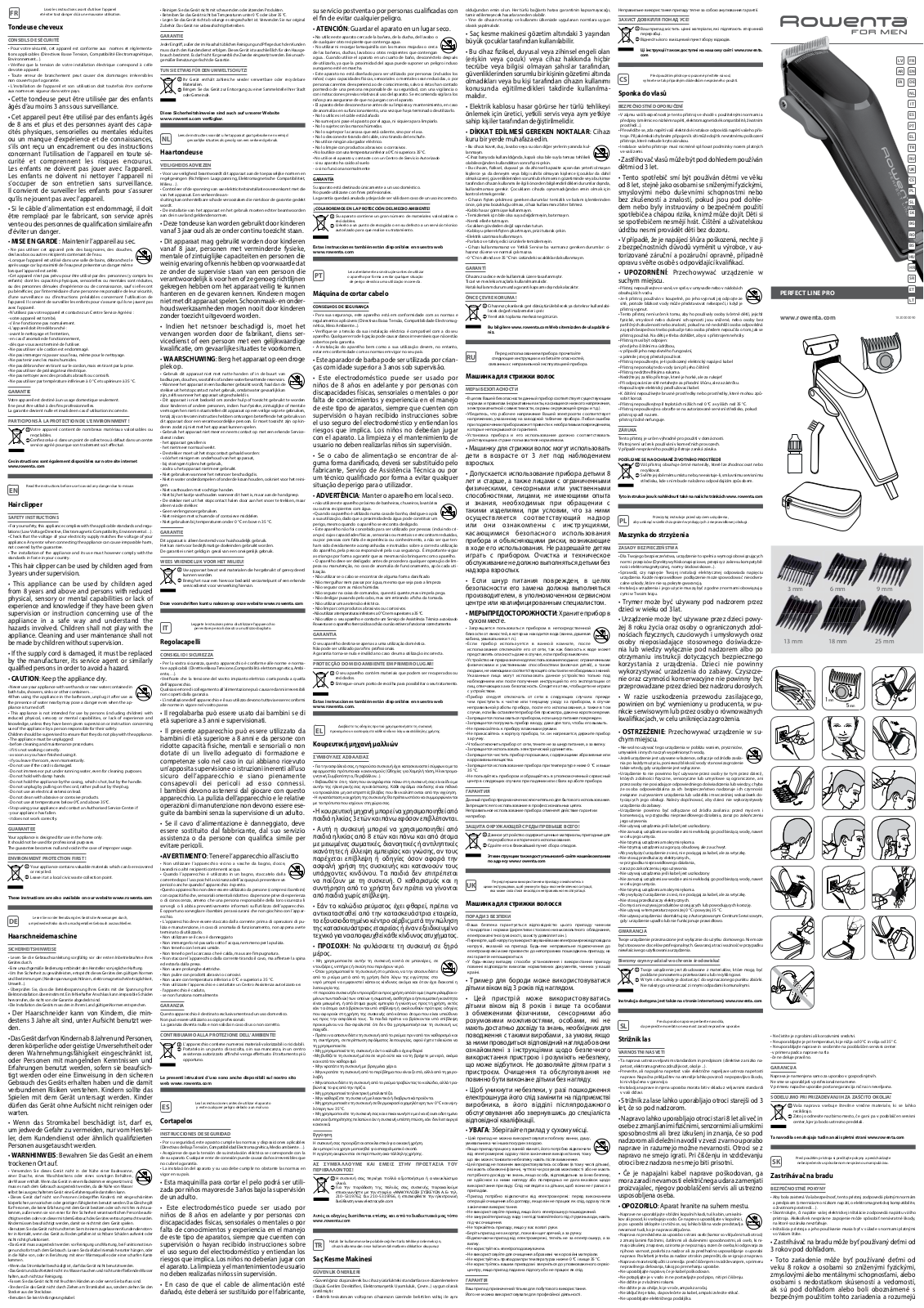 Rowenta TN1350F0 User Manual