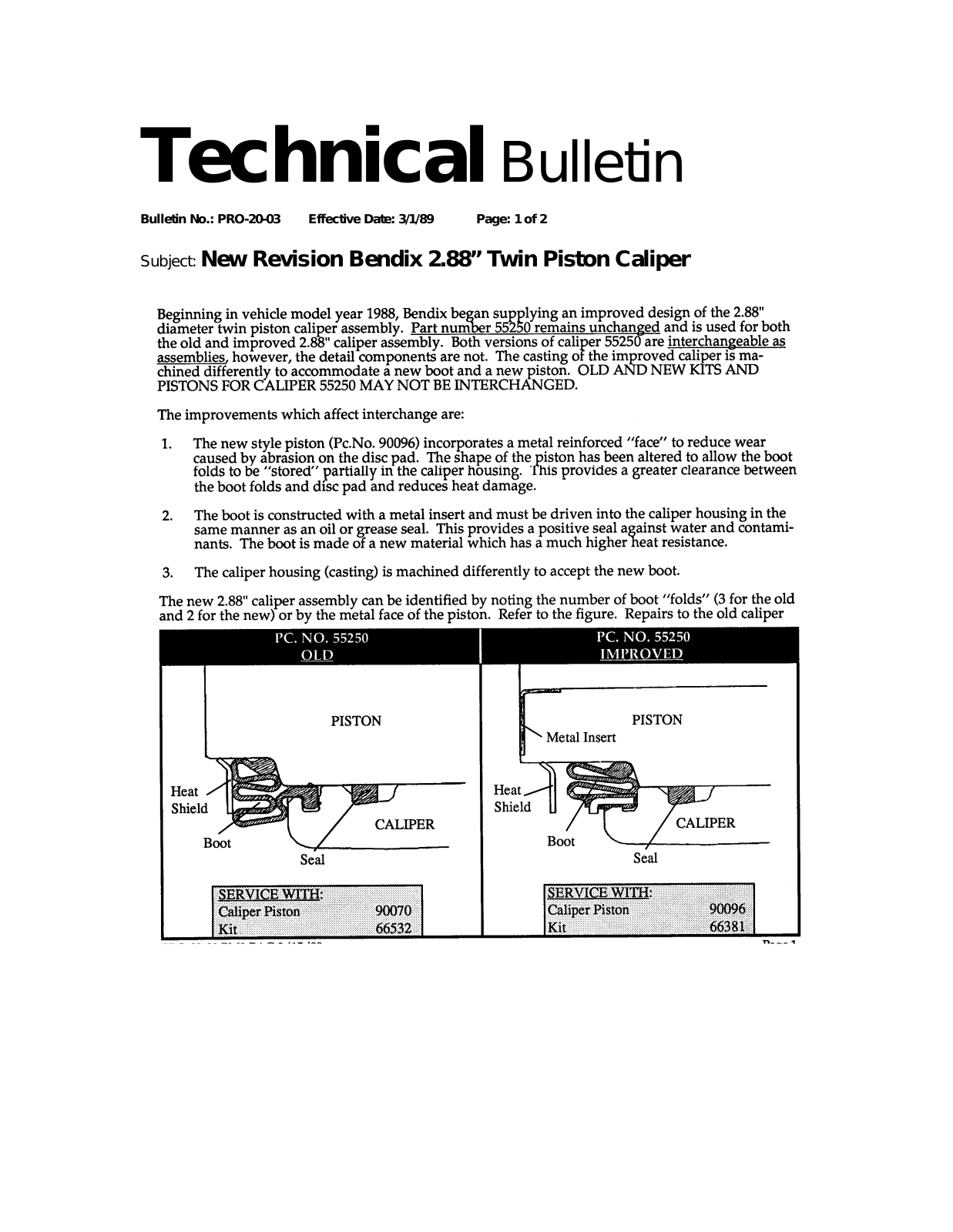 BENDIX TCH-020-003 User Manual