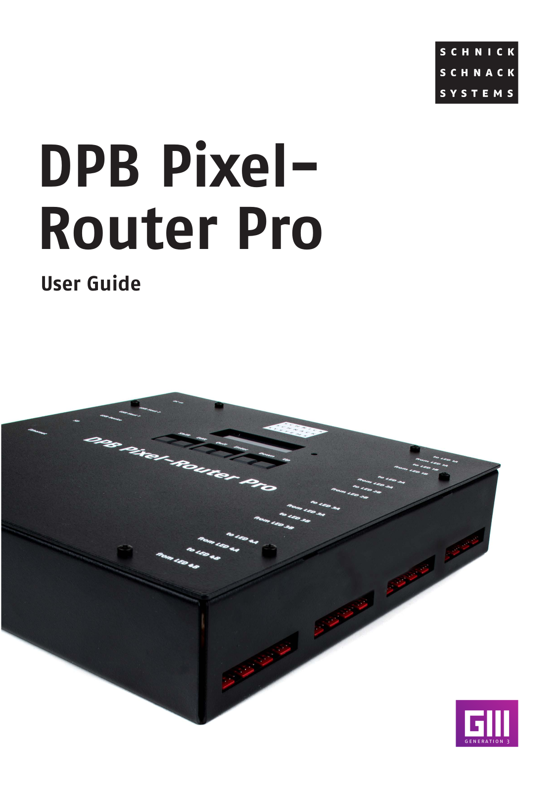 Schnick-Schnack-Systems DPB Pixel-Router Pro User Manual