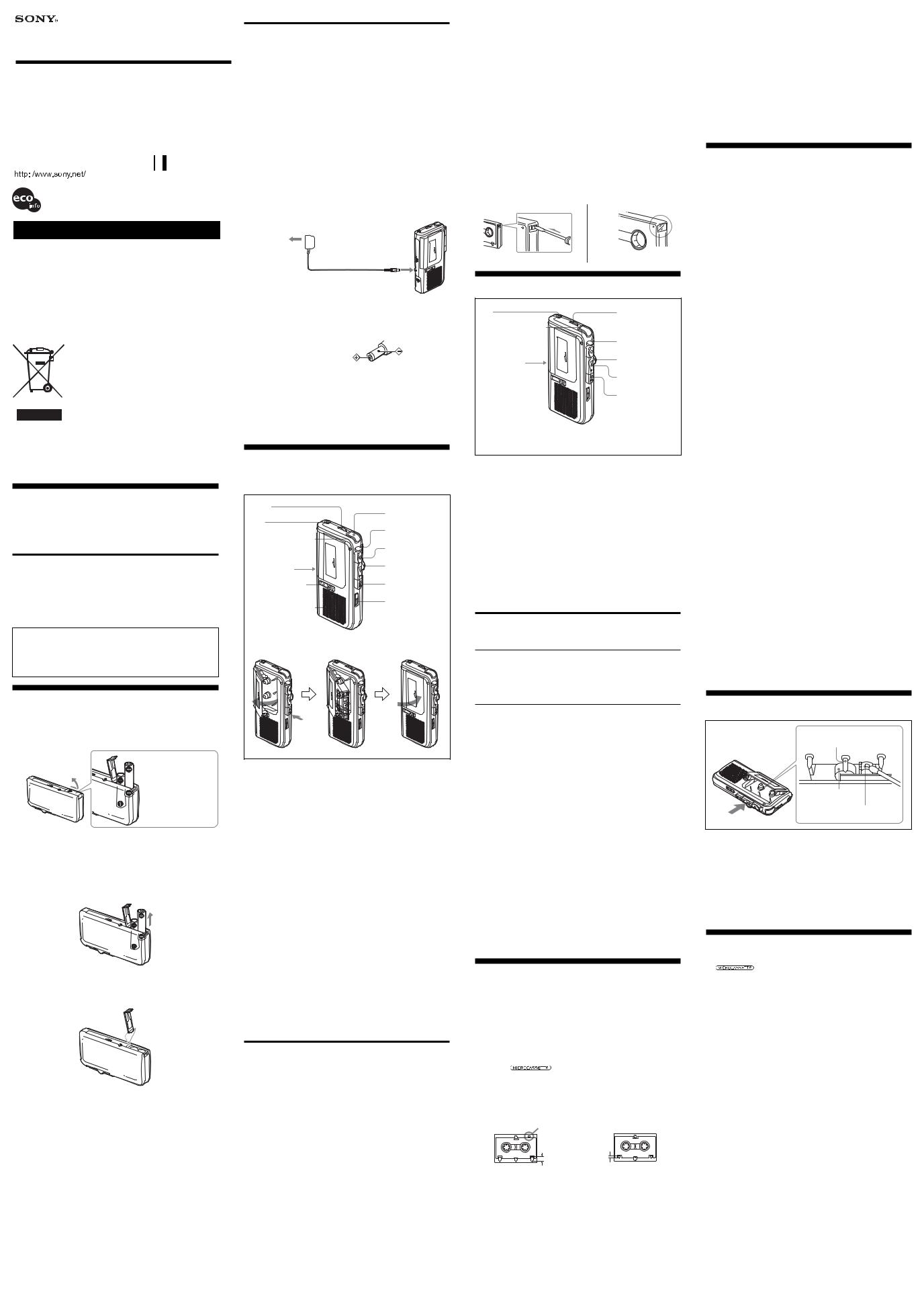 Sony M-575V User Manual