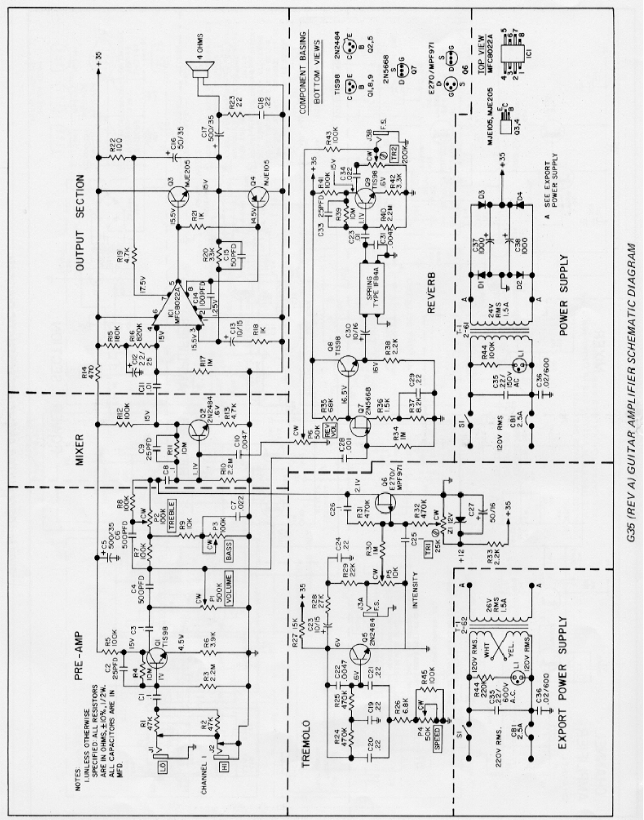 Gibson g35 rev a schematic