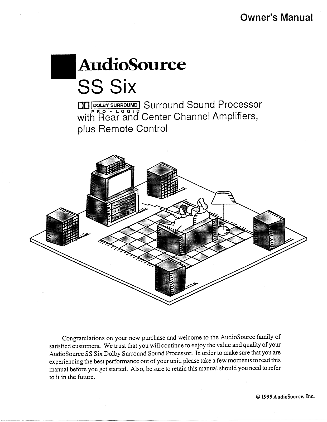 AudioSource SS Six User Manual