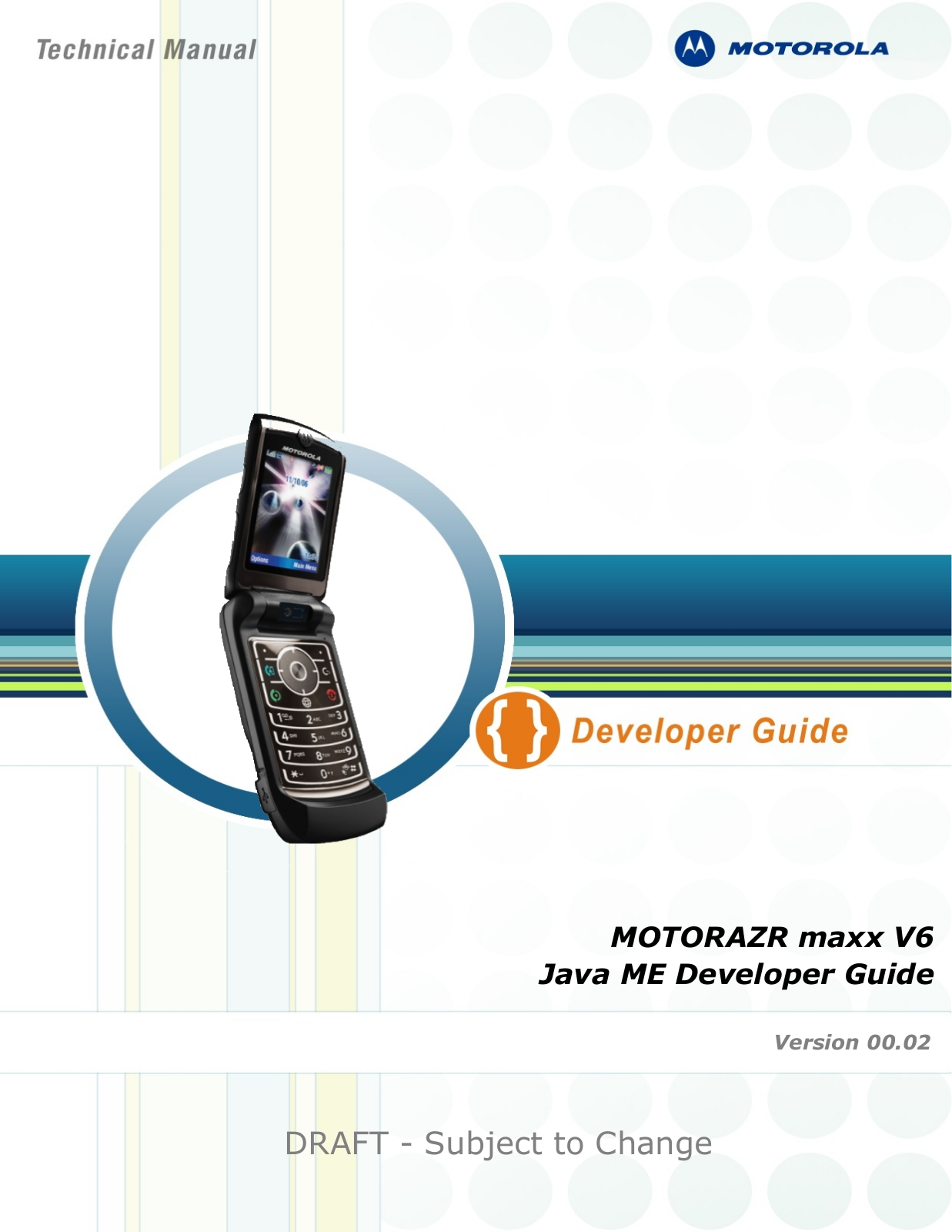 Motorola MOTORAZR  V6 User Manual