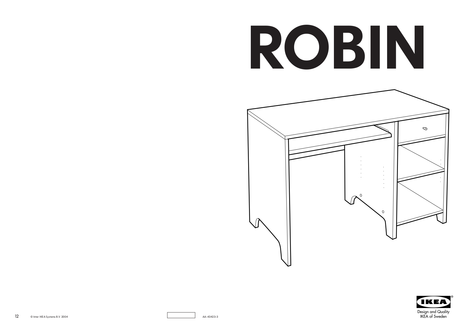 IKEA ROBIN User Manual