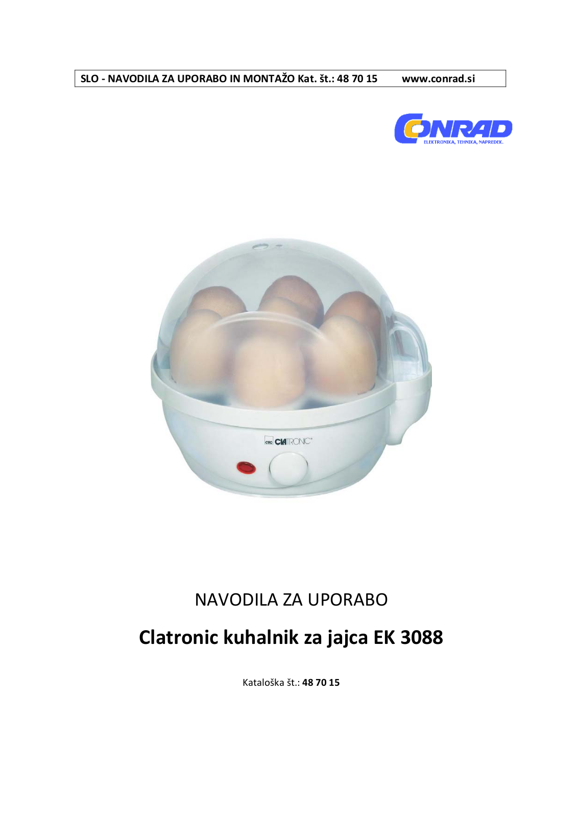 Clatronic EK 3088 Instruction Manual