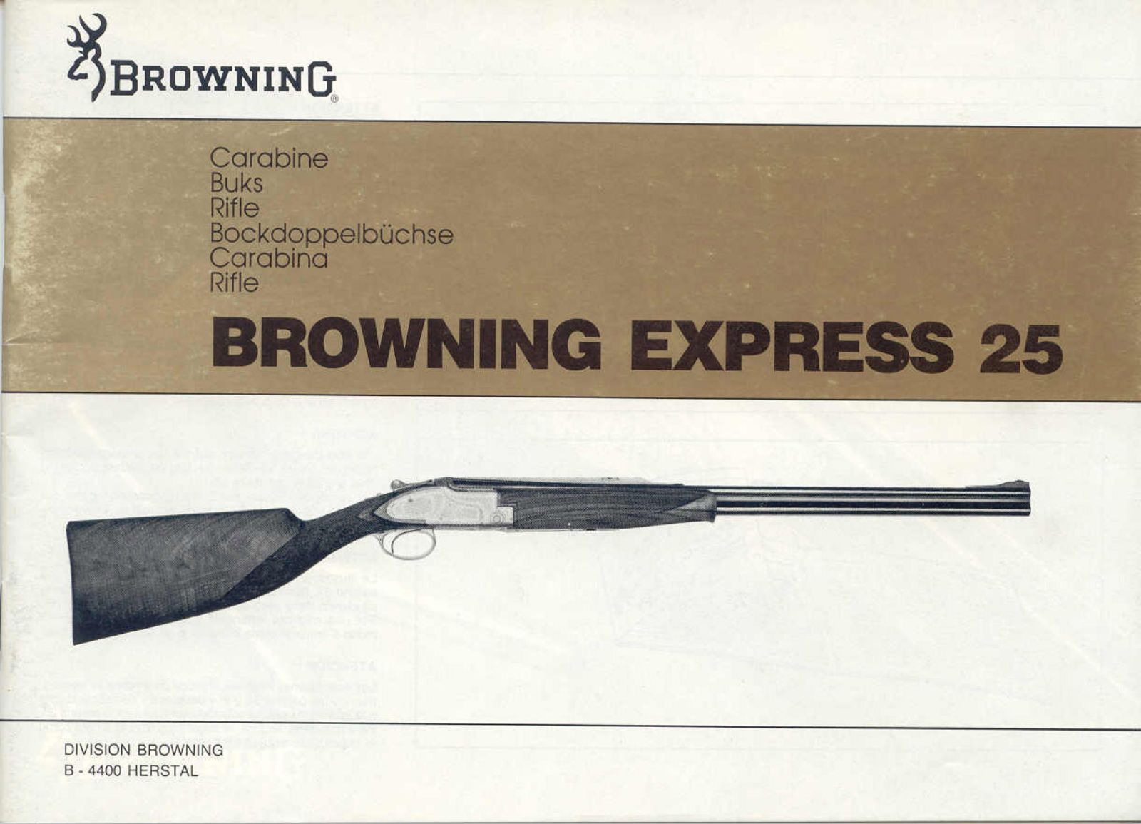 browning express 25 User Guide