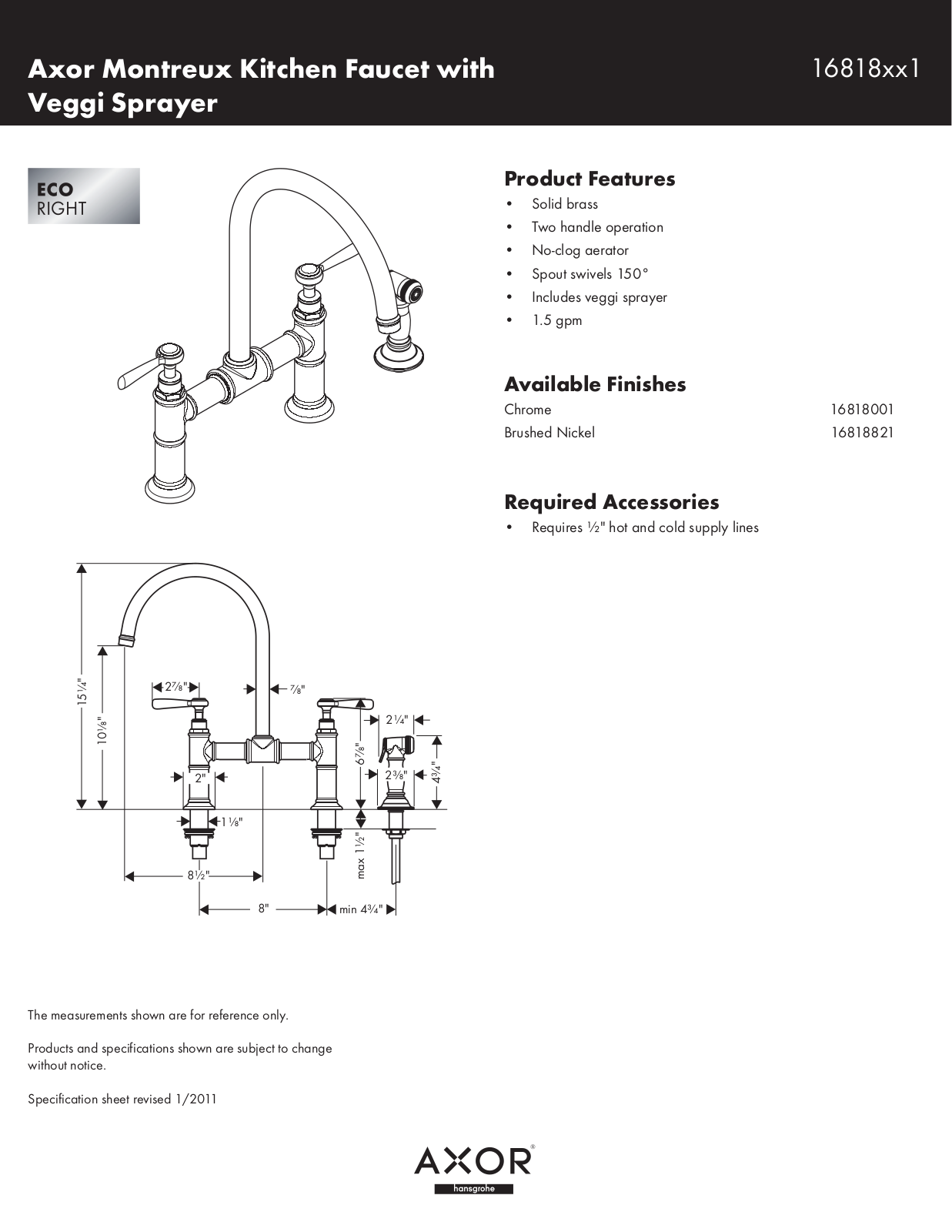 Factory Direct Hardware 16818 User Manual