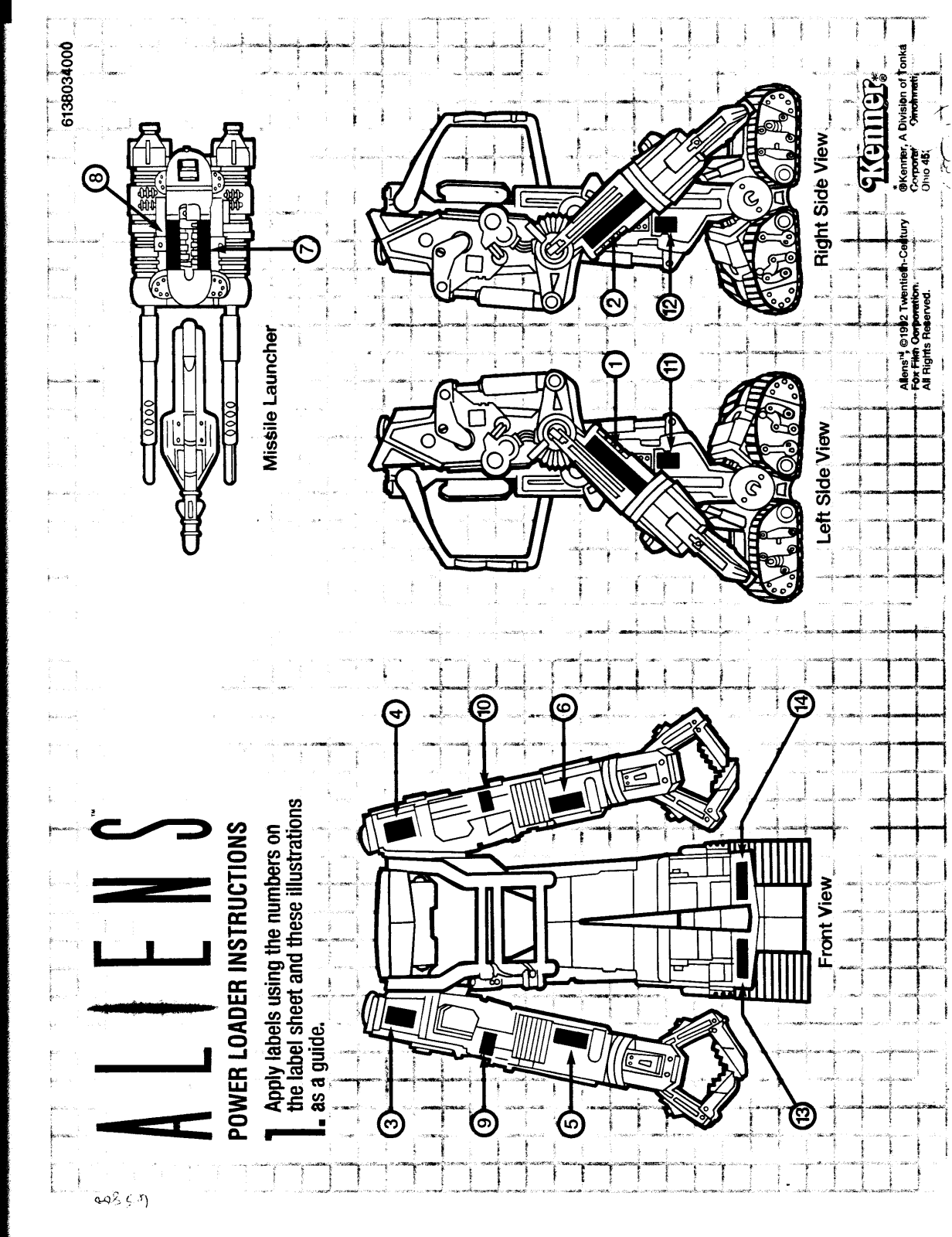 HASBRO Aliens PowerLoader User Manual