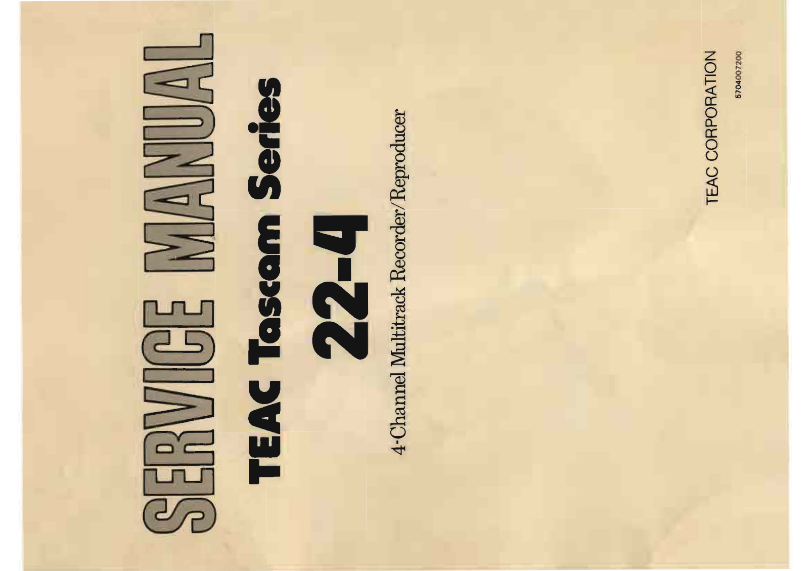 Tascam 22-4 Service Manual