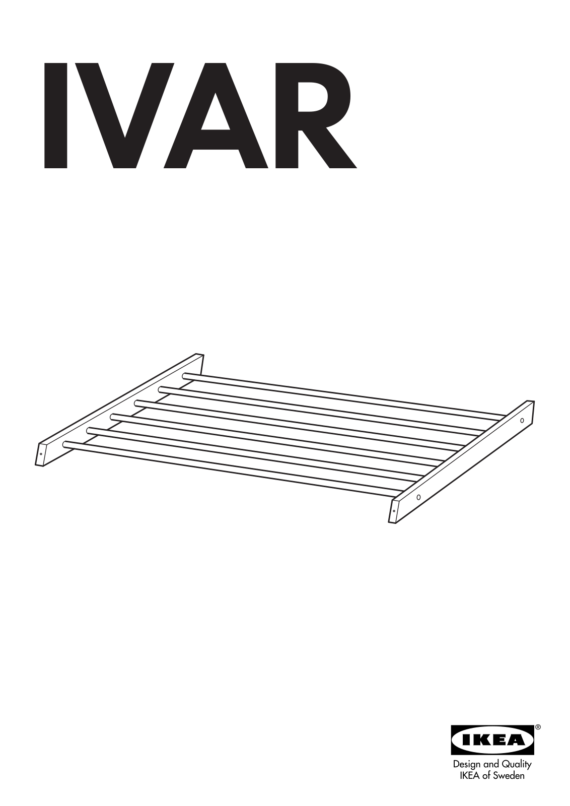 IKEA IVAR SHOE RACK Assembly Instruction