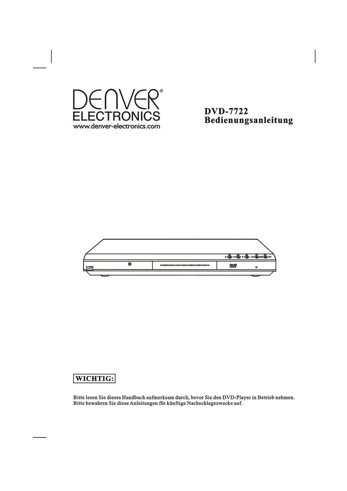 Denver DVD-7722 User Manual