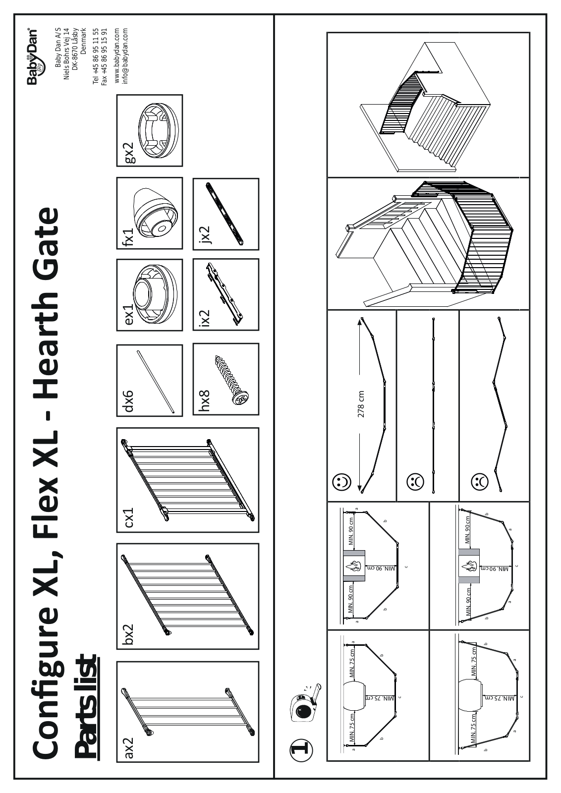 Baby Dan Flex XL Assembly Manual