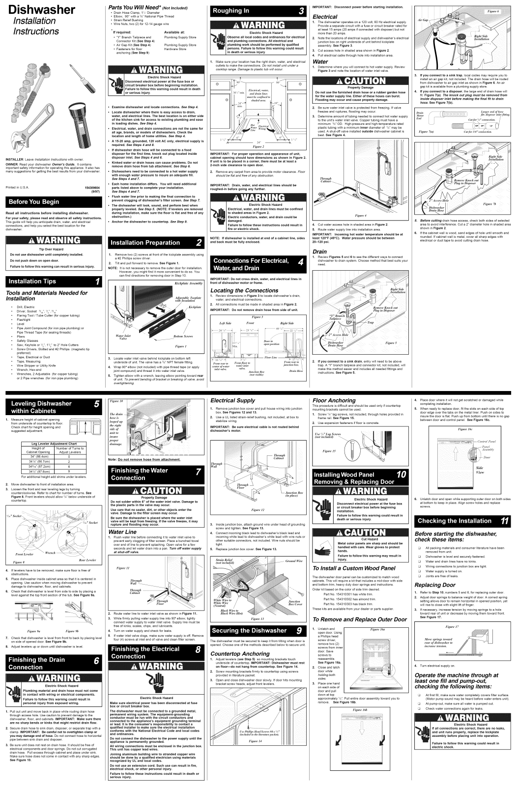 Frigidaire FDB949GFB2, FDB989GFC2 Installation Guide - ManualMachine.com