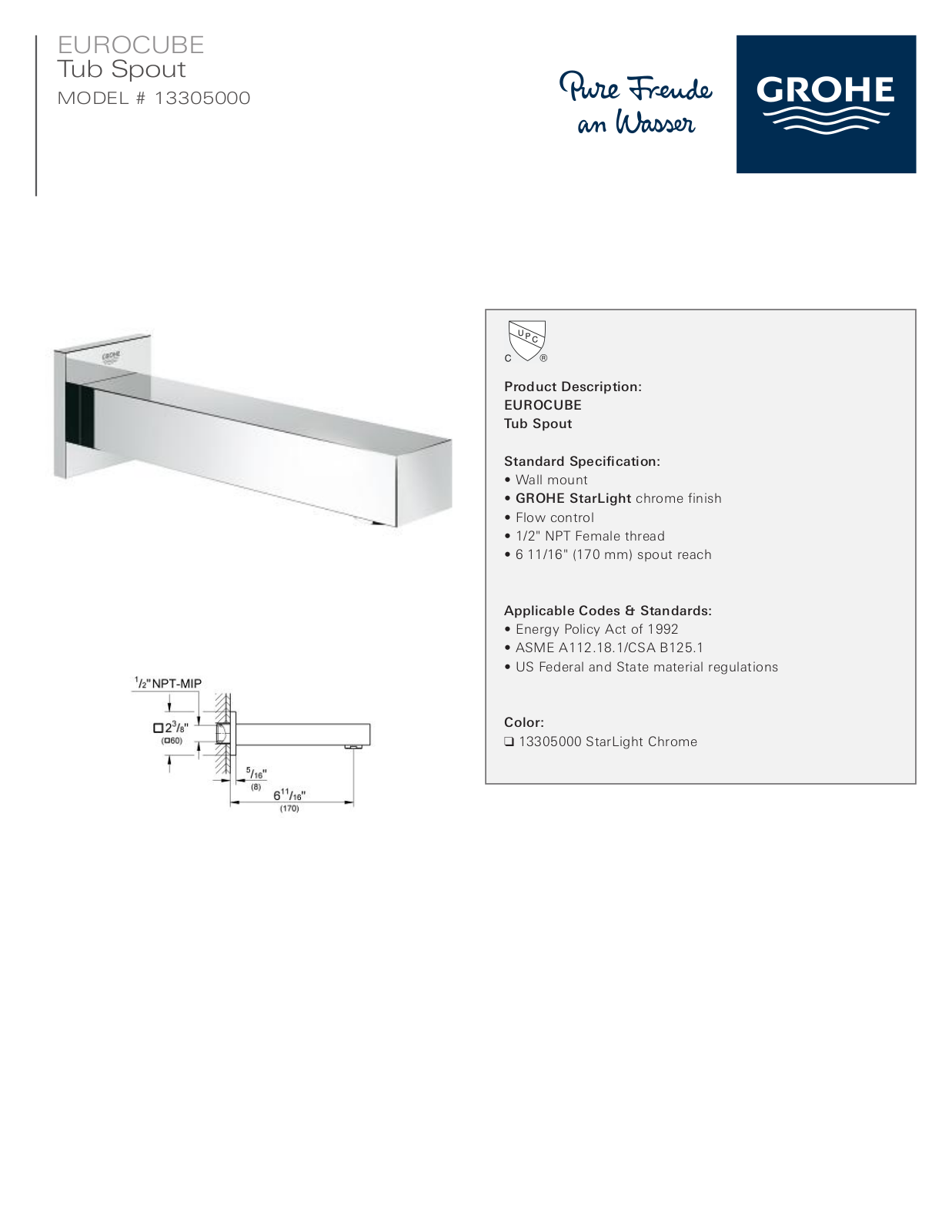 GROHE GRH5292 Specifications - ManualMachine.com