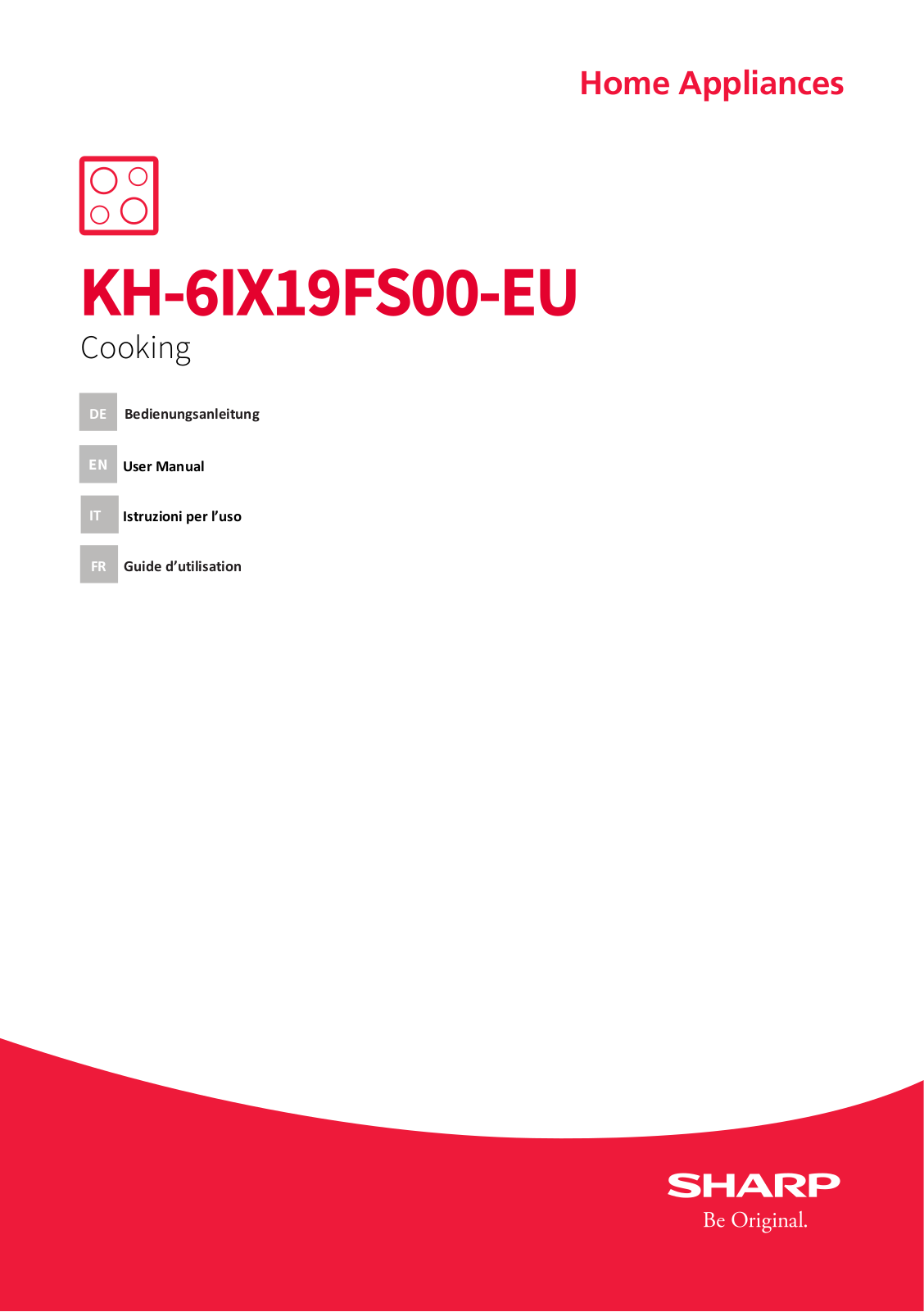 Sharp KH-6IX19FS00-EU User manual