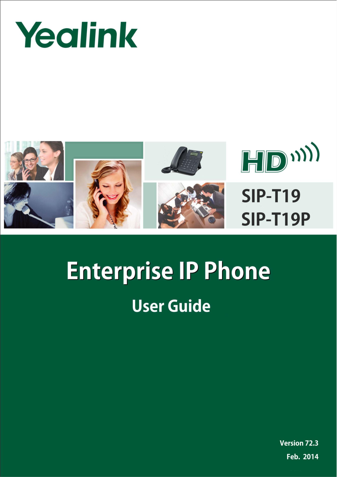 Yealink SIP-T19, SIP-T19P User Guide