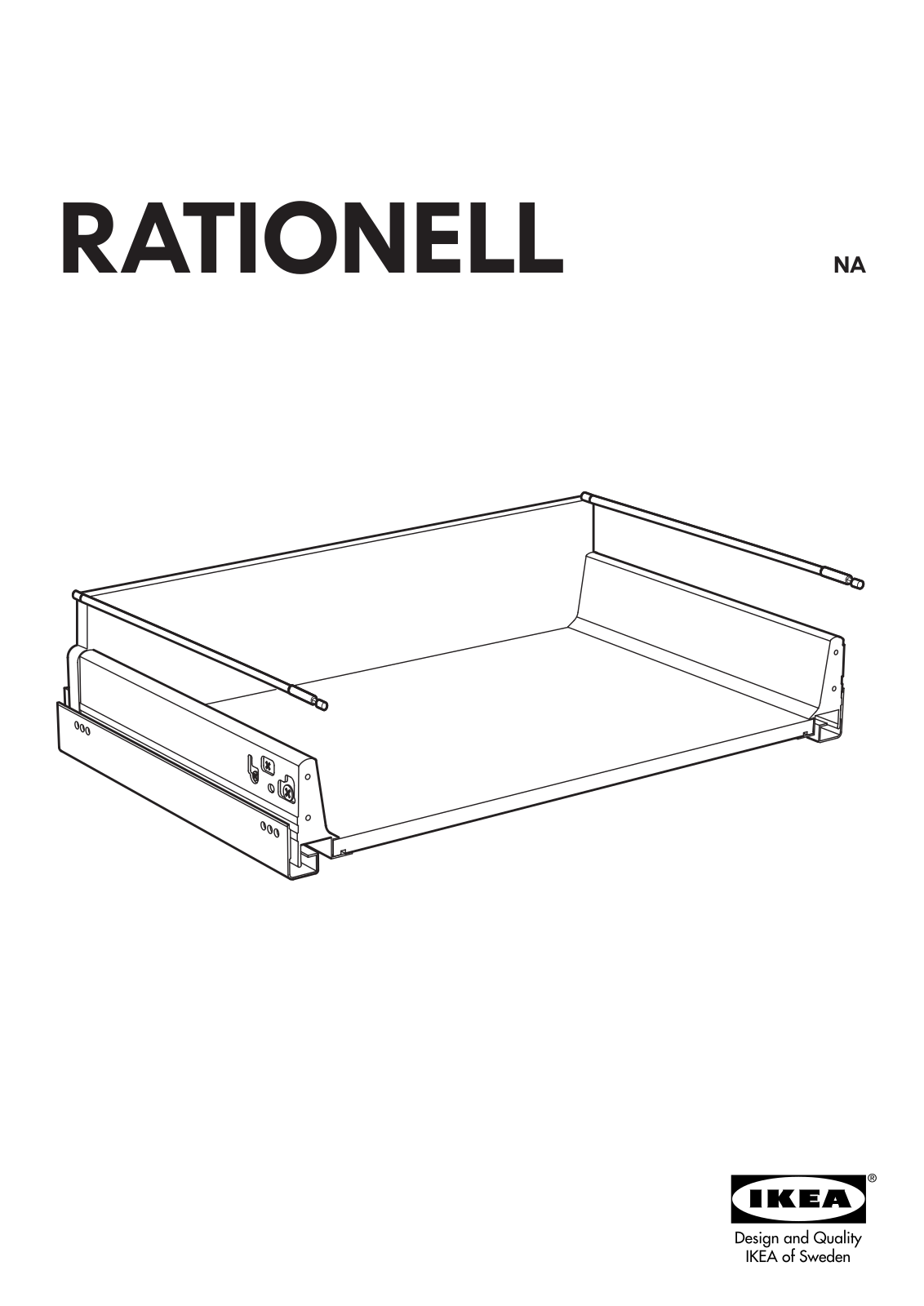 IKEA RATIONELL DEEP FULL-EXTENDING DRAWER DAMPER 18