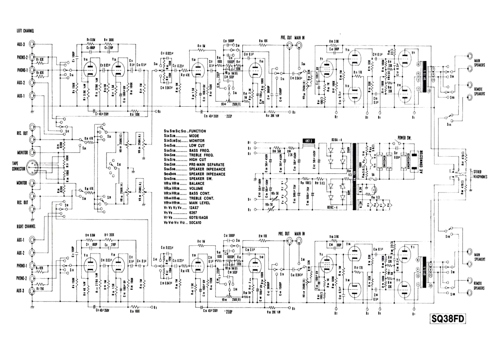 Luxman SQ-38-FD Schematic