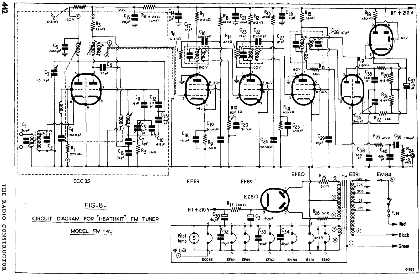 Heath Company FM-4-U Schematic