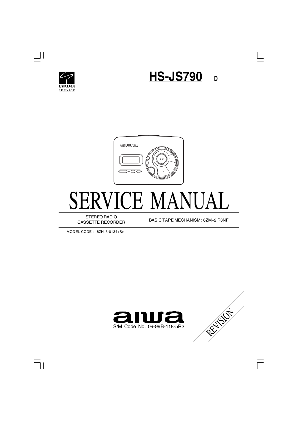 AIWA HS JS790 Service Manual