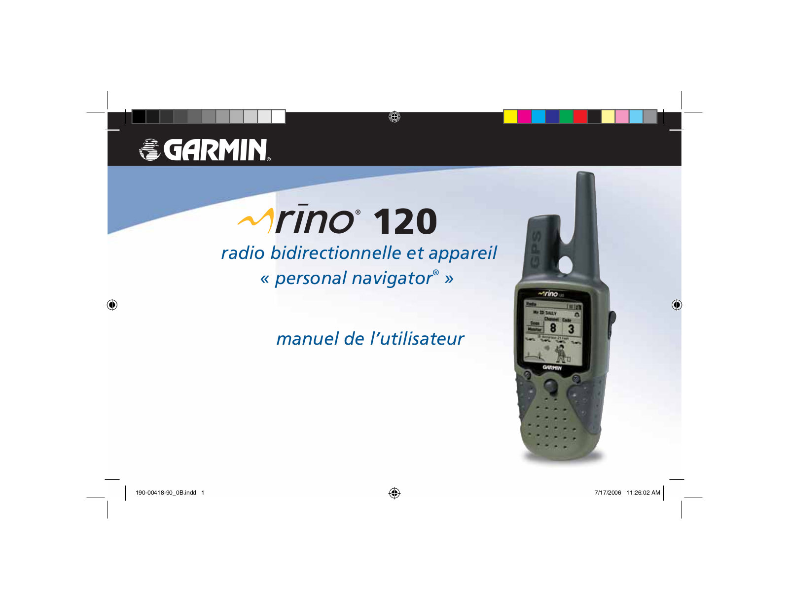 GARMIN Rino 120 Instruction Manual