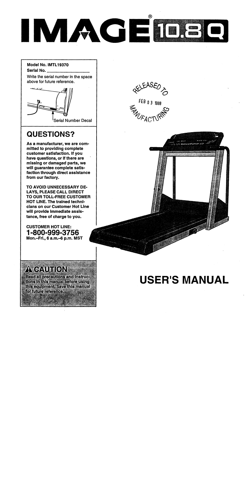 Image IMTL19370 Owner's Manual