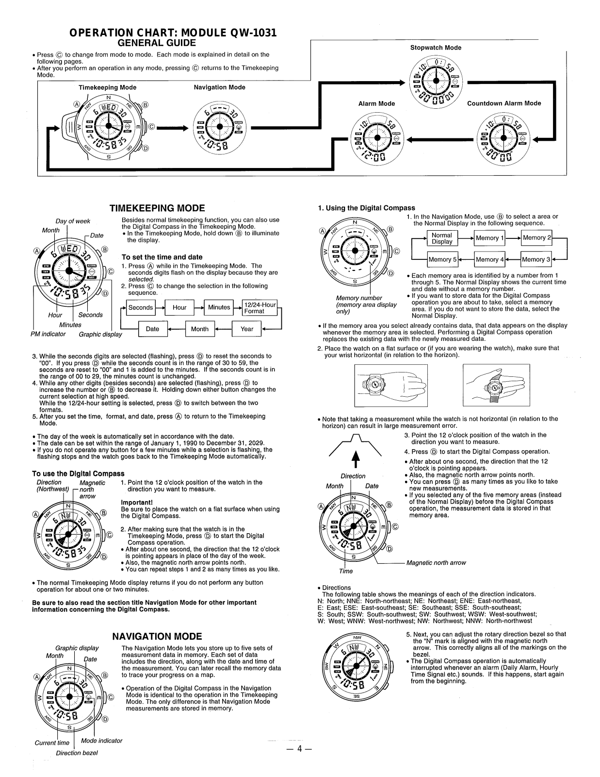 Casio 1031 Owner's Manual