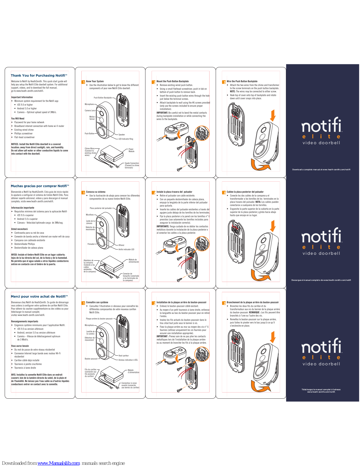 HeathZenith Notifi Elite User Manual