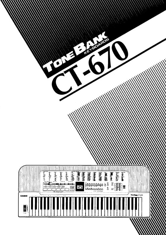 CASIO CT-670 User Manual