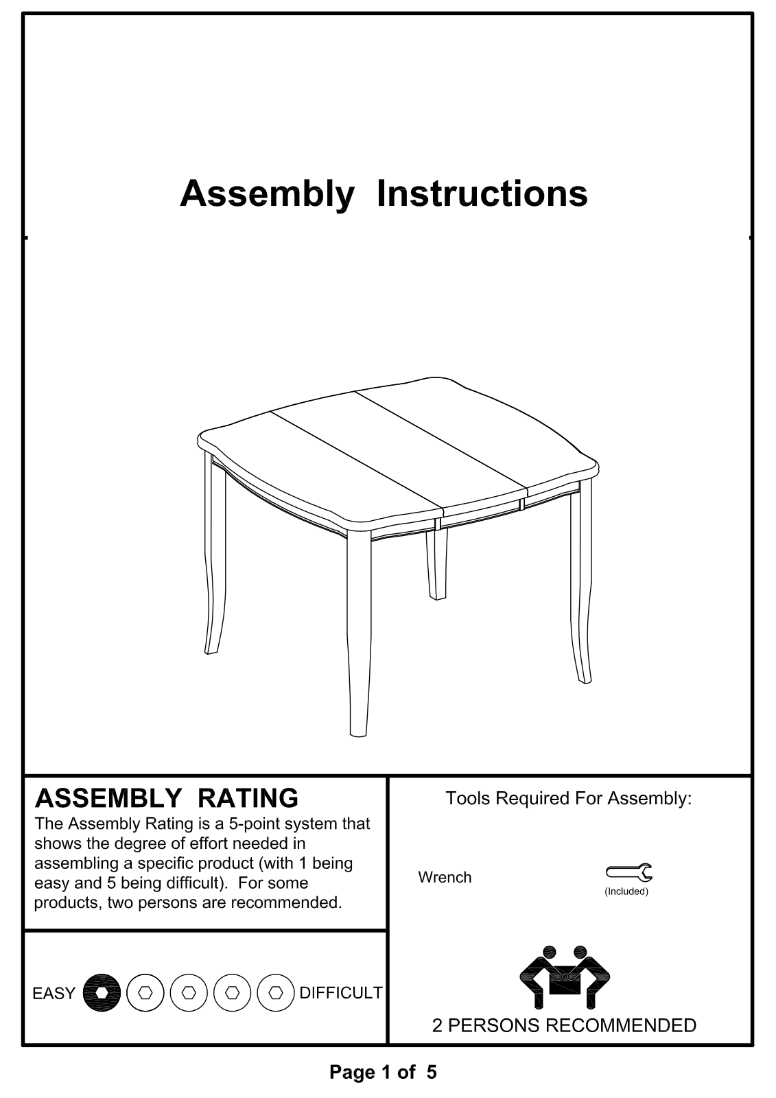 Red Barrel Studio RDBS9650 Assembly Instructions - ManualMachine.com