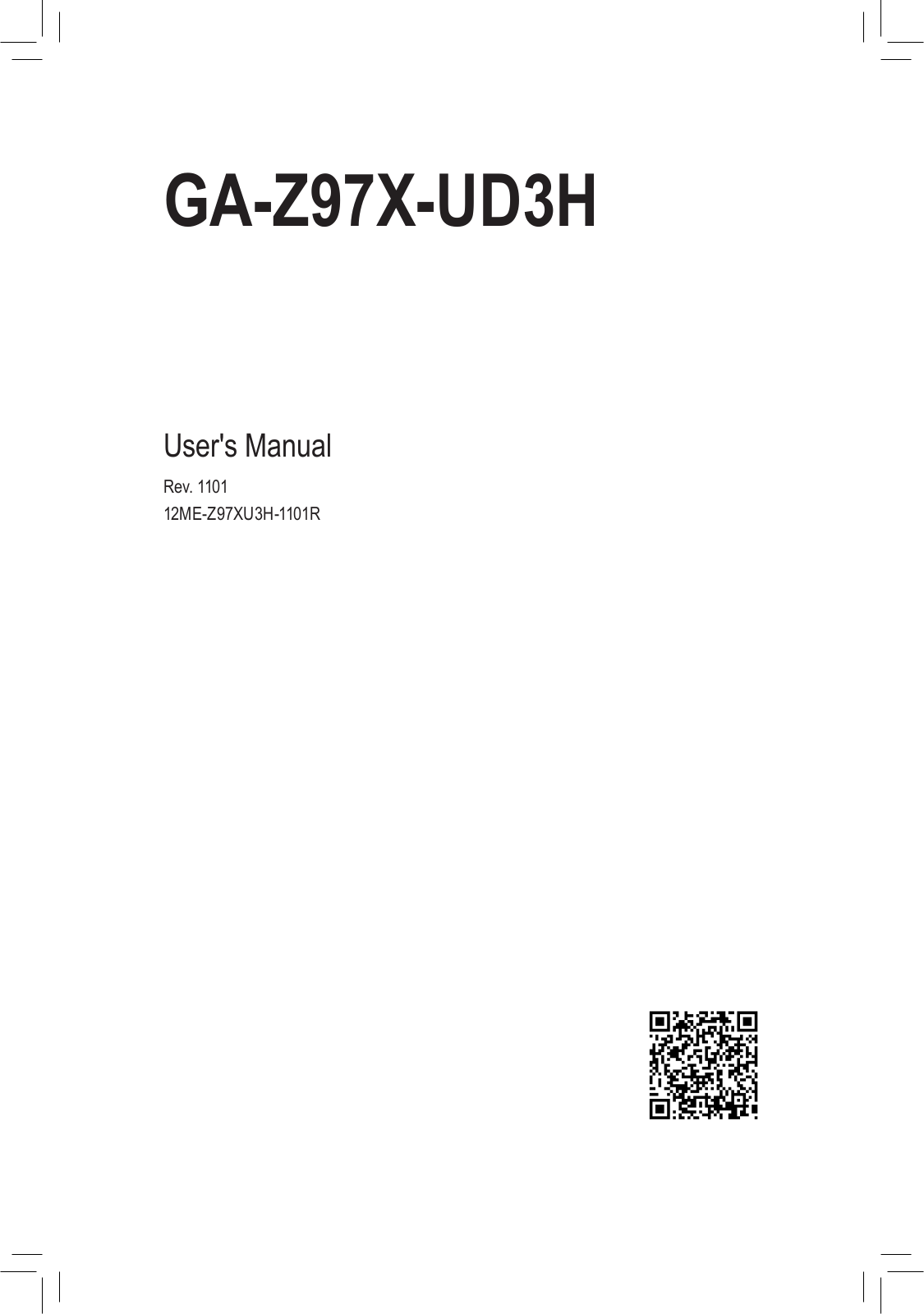 Gigabyte GA-Z97X-UD3H User Manual