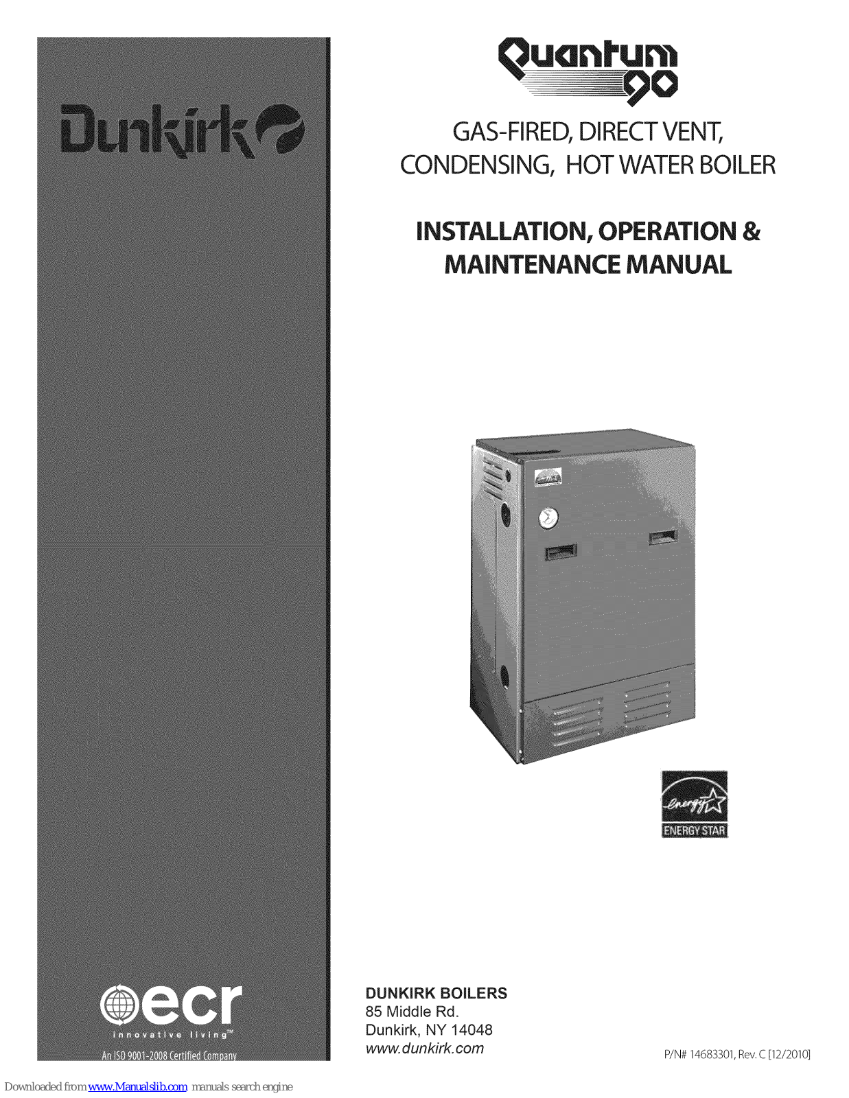 Dunkirk 90-50, 90-75, 90-100, Quantum 90 Installation, Operation & Maintenance Manual - ManualMachine.com