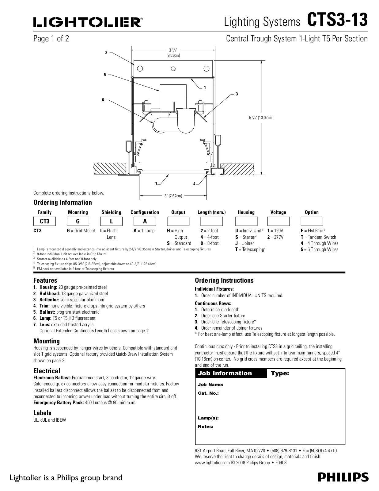 Lightolier CTS3-13 User Manual