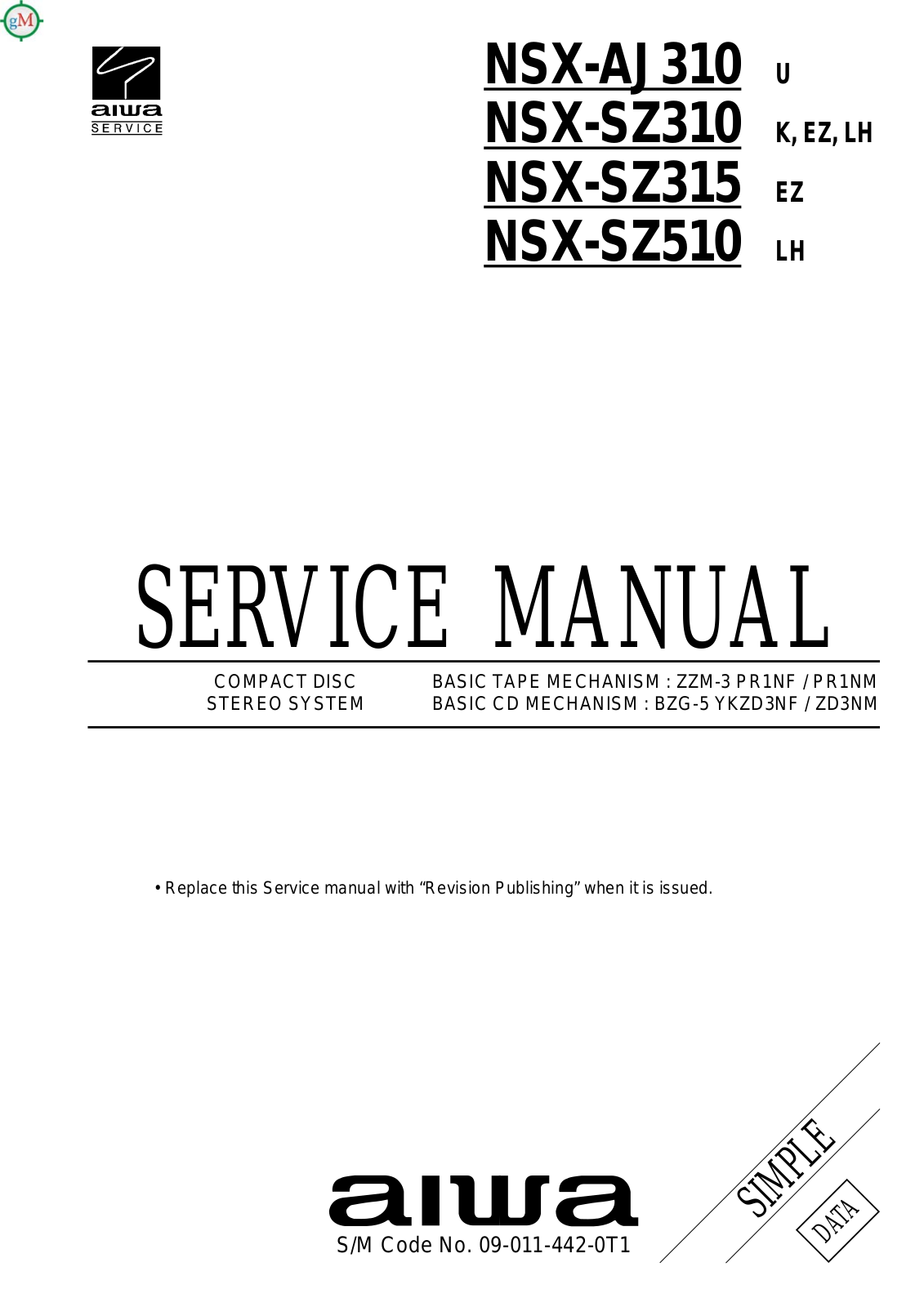 AIWA NSX-AJ310 Service Manual