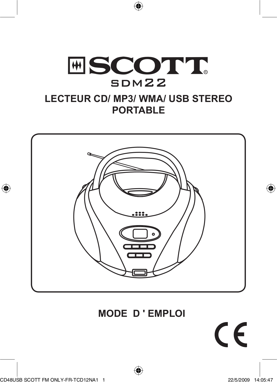 SCOTT SDM22 User Manual