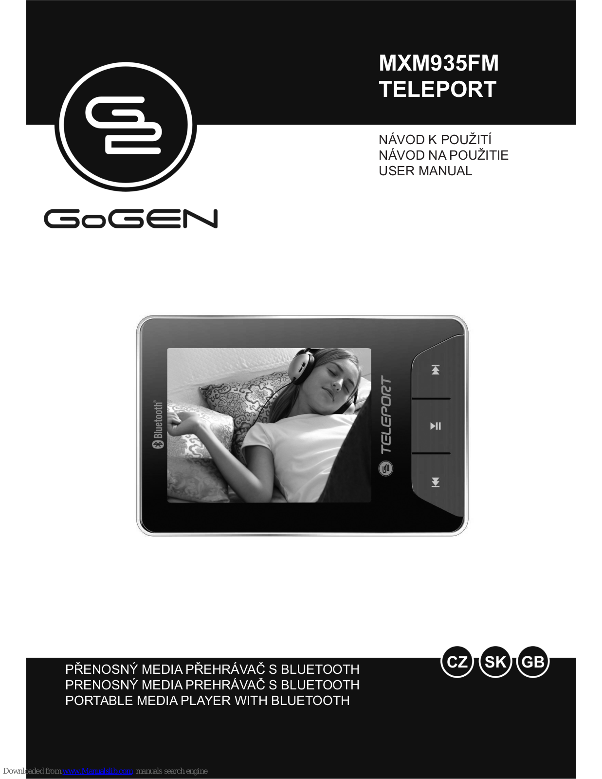 Gogen MXM935FM User Manual