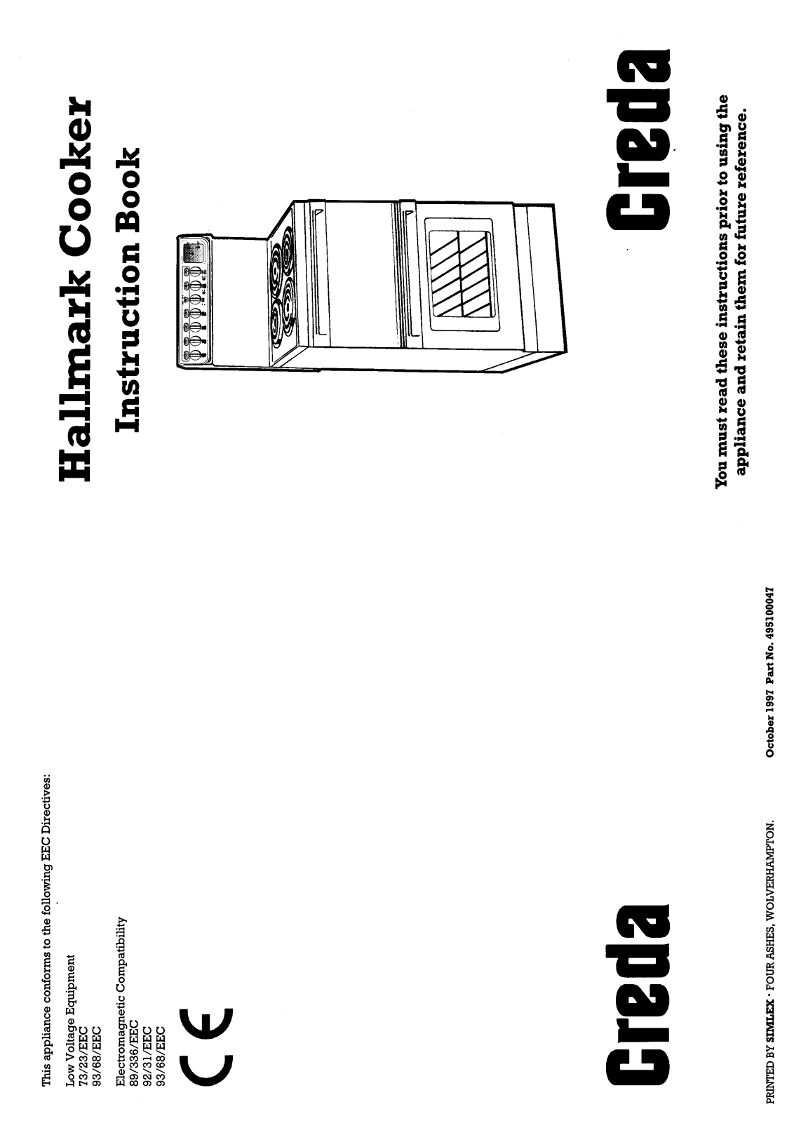 Creda HB49523 User Manual