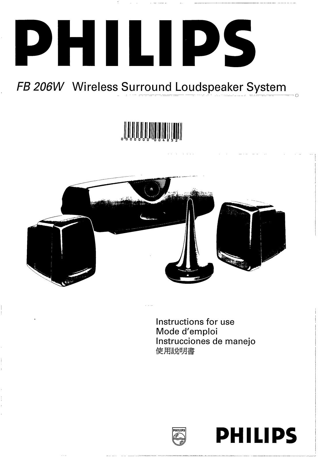 Philips FB206W/14, FB206W/01, FB206W/00 User Manual