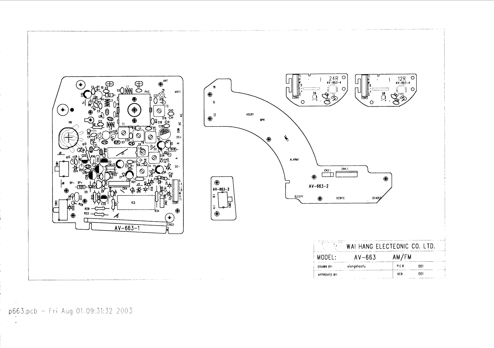 Vitek VT-3506 PCB LAYOUT DIAGRAM